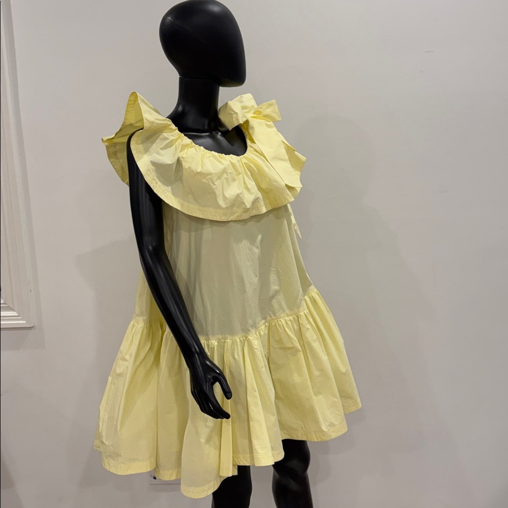 3.1 Phillip Lim Light Yellow Ruffle Dress